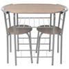 ZQQLVOO Industrial Style,Breakfast Bar Set,Dining Table and Chair Set,KitchenTable and Chairs Set,Bar Table and Chair Set,for Party,Kitchen,Living Room,Dining Room,MDF view 3