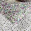 XXRBB Patchwork Bedspread Quilted Floral Pattern Microfiber Coverlet Set with 2 Pillow Shams, 230X250 Cm (Double/King),Purple view 2