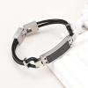 BIAIHQIE Stainless Steel Memorial Urn Bracelet Genuine Leather Bangle Cremation Ashes Keepsake Urn Bracelet,24cm view 4