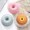 Verdental 4 Pieces Novelty Cake Pans Set, Non-Stick Silicone 6.5 Inch Fluted Tube Pan, Bakeware Cake Mold for Jello, Gelatin, Bread, Birthday Cake (Mold 2, Blue) view 3