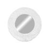 Round cotton cord mirror, handmade wall decoration, grey - MIRROR CORD view 2