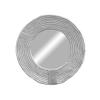 Round cotton cord mirror, handmade wall decoration, grey - MIRROR CORD view 3