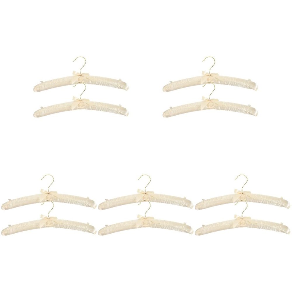 10pcs Non-Slip Skirt Duty Clothing Bump Bride Hangers Buttons Anti Suit Heavy-Duty for Padded Bridesmaid Slip Bridal Non- Canvas Hanger Sponge Non Shop Foam Beige Costume