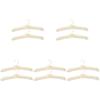 10pcs Non-Slip Skirt Duty Clothing Bump Bride Hangers Buttons Anti Suit Heavy-Duty for Padded Bridesmaid Slip Bridal Non- Canvas Hanger Sponge Non Shop Foam Beige Costume view 1