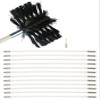 LANGFENG Chimney Sweep kit Chimney Cleaning Brush Kit, Flexible Chimney Sweep Set Flue Sweeping Brush and Rod Kit Soot Cleaning Rods (410/610 * 10Mm) (1 Brush + 6/9/12/15 Rods) view 1