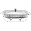 JYHCD Stainless Steel Chafing Dish Buffet Set, 2 Quart Food Warmer for Parties, Rectangle Chafing Dishes with Lid & Holder for Weddings Parties Banquets Catering Events Christmas Halloween,Silver view 1