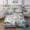Erosebridal Nautical Anchor Bedspread, Ocean Compass Quilted Queen Size for Kids Boys Teens Adult Bedroom, Old Barn Door Coverlet Set Rustic Farmhouse Bedspread Quilt Set with 2 Pillow Cases view 2