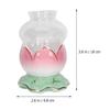 Beavorty 2 Sets Lotus Oil Lamp Buddhist Butter Lamp Antique Kerosene Lamp Windproof Ghee Lamp Holder for Temples Buddhist Supplies view 3