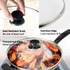 12" Glass Lid for Frying Pan, Tempered Replacement Cover Compatible with All 12 inches Cookware for Skillets, Round Cast Iron, Cast Aluminium, Stainless Steel Pans &Pots view 3
