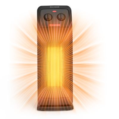 ECOWELL 18" Tower Heater for Indoor Use, 1500W Fast Heating Ceramic Electric Heater with Thermostat, 3 Modes, Tip-Over Protection, 60 Oscillating Portable Space Heater for Office Bedroom EHT180