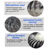 XLHWJCP 304 Stainless Steel Roof Vent Pipes Chimney Caps, Rotating Chimney Cowl, Ventilator, Turbine, Weatherproof, Robust and Durable, for Chimney Fireplace Storehouse, Easy to Install (200mm/7.8in) view 3