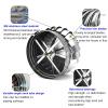 XLHWJCP 304 Stainless Steel Roof Vent Pipes Chimney Caps, Rotating Chimney Cowl, Ventilator, Turbine, Weatherproof, Robust and Durable, for Chimney Fireplace Storehouse, Easy to Install (200mm/7.8in) view 4