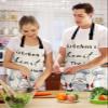 Cute Chef Cook Waterproof Apron With Pockets,Funny Gnomes Baker Black White Checkered Plaid Kitchen Chefs Bib Cooking BBQ Grill Bake Adjustable Aprons for Women/Kids Garden Grooming Painting Gardening view 2