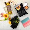 Sieral 3 Pcs Sunflower Gifts for Women 20oz Sunflower Tumbler with Lid and Straw, Makeup Bag and Crew Socks Sun Flower Gifts for Girls Sister Daughter Friend Xmas Birthday view 4
