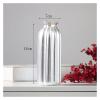 HH-CC Sculpture Vase Vase Desktop Ceramic Vases Hydroponic Flower Pot Dried Flowers Little Vases Home Office Decor Vases 18cm Crafts (Color : Silver) view 2