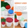 Angoily 4pcs Ice Cream Containers with Silicone Lids Freezer Food Storage Containers Tubs Dessert Container Leakproof Ice Cream Pint Cup For Homemade (3.14X2.63 Inch) view 3