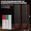 Juexica 6 Pack Oktoberfest Decoration Wood Chalkboard Beer Keg Tap Handle with Chalk Markers Bar Drink Gift for Threading Beer Faucet Restaurant Wedding Party view 2