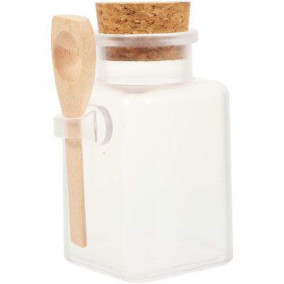 6pcs Storage Bottle Storage Holder Sealed Jar Bath Salt Holder Bath Salt Bottles Container Mask Powder Containers Refillable Bottles Portable Powder