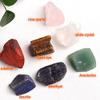 1 Set Natural Crystal Stone Black Cloth Bag Large Grain Unpolished Collection Irregular Stone Gift view 4