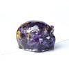 1PC Natural Crystal Gravel Reiki Figurine Lovely Pig Silicone Mould Resin Decor Home Decor Gift,Amethyst,1pc view 1