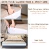 Bed Sheet Holder - Full Fitted Sheet Only StrapsHolds The Flatbed in Place and Converts It Into A Fitted Sheet, Bed Sheet Fastener Holder, Fits All Mattress Heights- Full 54 X 75 view 2