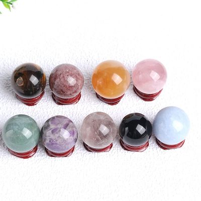 1Set 9pc BallNatural Dream Amethyst Rose Quartz Ball Polished Globe Massaging Stone Home Decor