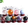 1Set 9pc BallNatural Dream Amethyst Rose Quartz Ball Polished Globe Massaging Stone Home Decor view 4