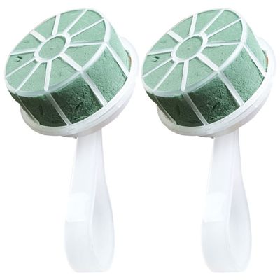 HANABASS 2pcs Bridal Bouquet Handle Foam and Mud Flower Holders for Flower Arrangements Wedding Bride Decoration Lightweight and Compact Design