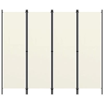 4-Panel Room Divider,Room Divider Screen,Folding Privacy Screen,Decorative Screen Panel,Portable Divider,for Office,Bedroom,Bathroom,Study Rooms,Cream White 78.7"x70.9"
