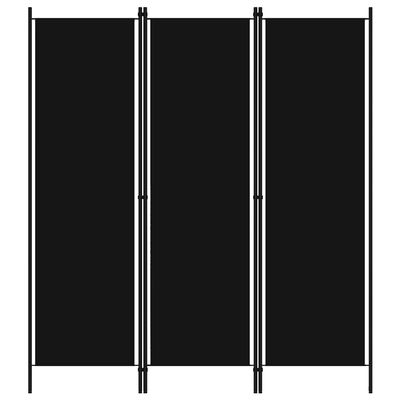 3-Panel Room Divider,Room Divider Screen,Folding Privacy Screen,Decorative Screen Panel,Portable Divider,for Office,Bedroom,Bathroom,Study Rooms,Black 59.1"x70.9"