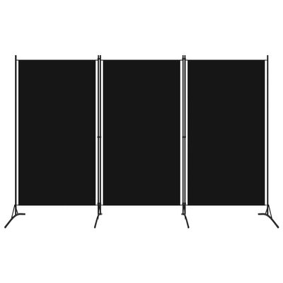 3-Panel Room Divider,Room Divider Screen,Folding Privacy Screen,Decorative Screen Panel,Portable Divider,for Office,Bedroom,Bathroom,Study Rooms,Black 102.4"x70.9"