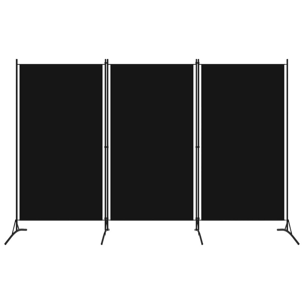 3-Panel Room Divider,Room Divider Screen,Folding Privacy Screen,Decorative Screen Panel,Portable Divider,for Office,Bedroom,Bathroom,Study Rooms,Black 102.4"x70.9"