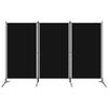 3-Panel Room Divider,Room Divider Screen,Folding Privacy Screen,Decorative Screen Panel,Portable Divider,for Office,Bedroom,Bathroom,Study Rooms,Black 102.4"x70.9" view 1