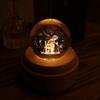 KONADU Globe with The LED Projection Light Mechanism and Musical Wood Base,Let it go view 2