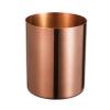 Lidwot Rose Gold 304 Stainless Steel Pen Holder & Pencil Cup, Metal Desk Caddy & Desktop Stationery Organizer, Mirror Finish & Vacuum Plating view 1