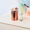 Lidwot Rose Gold 304 Stainless Steel Pen Holder & Pencil Cup, Metal Desk Caddy & Desktop Stationery Organizer, Mirror Finish & Vacuum Plating view 4