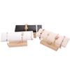 YQBUER Flashing Necklace Bracelet Holder Bracelet Storage Rack Solid Wood Window Display Props Rubber Band Display Rack (Color : White Wood Flannel) view 2
