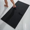 AMOAMI Bath-Mat, Ultra Thin Bath Runner Rug Mat, Rubber Backed Bath Mats for Bathroom Non Slip, Absorbent Bath Rug for Bathroom Floor, Shower, Sink 2'x 4'(24" x 47") Black view 1