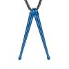 SHEIL A Pair of Stainless Steel Drum Stick Cremation Jewelry for Ashes of Loved Ones Keepsake Memorial Urn Pendant Necklace Men Women view 1