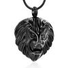 SHEIL Lion Cremation Jewelry for Ashes -Pet Memorial Urn Necklace Stainless Steel Keepsake Pendant view 1
