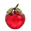 DECHOUS Red Crystals Fuji Apples Red Apples Figurine Paperweight Christmas Glass Apples Glass Fruit Christmas Ornament Teacher Desk Decor for Holiday Birthday Home Decoration 6cm view 1