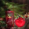 DECHOUS Red Crystals Fuji Apples Red Apples Figurine Paperweight Christmas Glass Apples Glass Fruit Christmas Ornament Teacher Desk Decor for Holiday Birthday Home Decoration 6cm view 4