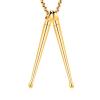 SHEIL A Pair of Stainless Steel Drum Stick Cremation Jewelry for Ashes of Loved Ones Keepsake Memorial Urn Pendant Necklace Men Women view 1