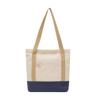 Windefun Zip Cloth Bags Canvas tote bags New Large Capacity Shoulder Canvas Bags Reusable canvas grocery bags Fashion canvas tote bag (creamy white) view 1