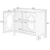 Bituman Home Sideboard Buffet Cabinet, Storage Cabinet with 2-Tier Adjustable Shelf Multi-Functional Console Table Sofa Table, for Entryway, Living Room, Bedroom view 2