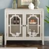 Bituman Home Sideboard Buffet Cabinet, Storage Cabinet with 2-Tier Adjustable Shelf Multi-Functional Console Table Sofa Table, for Entryway, Living Room, Bedroom view 3