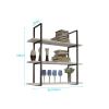 Pipi Zhu 3-Tier Hanging Wine Bottle Rack - Ceiling Storage Shelves, Living Room Art Display Stand, Dining Room Solid Wood Floating Shelves, Suitable for Cake Shop/Living Room/Kitchen view 3