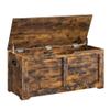 VASAGLE Storage Chest, Storage Bench with 2 Safety Hinges, Farmhouse Style, 15.7 x 39.4 x 18.1 Inches, for Entryway, Bedroom, Living Room, Rustic Brown ULSB061T01 view 1