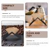 Hemoton 3pcs Shaped Stainless Filter Holder Rack Filter Paper Stand for Home Coffee Bar and Organized Sleek Design view 3