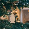 10Pcs Christmas Sled Ornaments,Mini Sleighs Wooden Blank Paintable DIY Crafts for for Xmas Tree Holiday Decor view 4